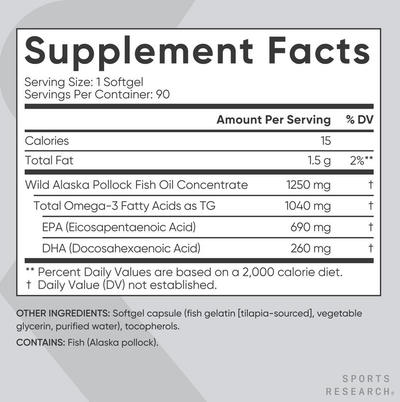 Alaskan Omega-3 Fish Oil