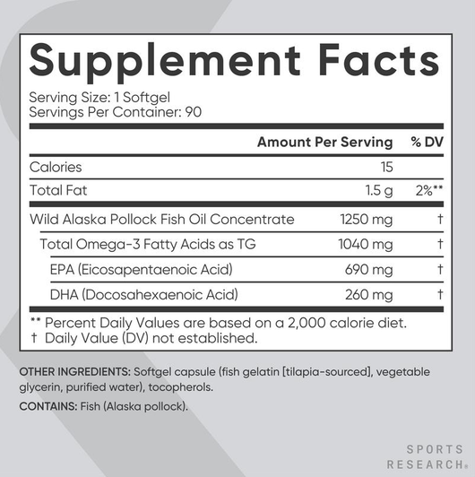 Alaskan Omega-3 Fish Oil
